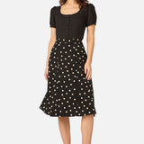 Kelly Polka Dot Skirt