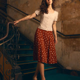 Kelly Polka Dot Skirt