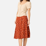 Kelly Polka Dot Skirt