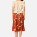 Kelly Polka Dot Skirt