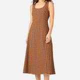 Billie Check Midi Dress