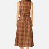 Billie Check Midi Dress