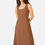 Billie Check Midi Dress