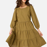 Billie Check Smock Dress