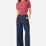 Lila Short Sleeve Knit Top