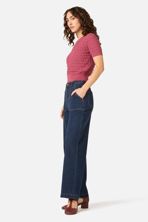 Lila Short Sleeve Knit Top