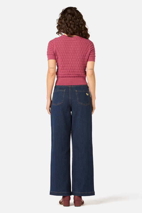 Lila Short Sleeve Knit Top