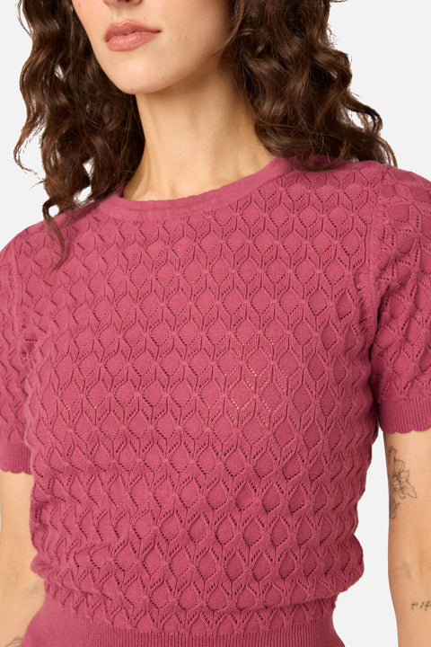 Lila Short Sleeve Knit Top