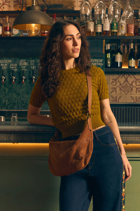 Lila Short Sleeve Knit Top
