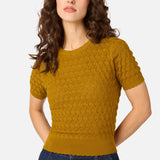 Lila Short Sleeve Knit Top