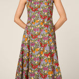 Butterfly & Fruit Midi Dress