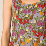 Butterfly & Fruit Midi Dress