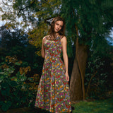 Butterfly & Fruit Midi Dress