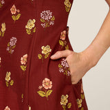 Meika 90S Flower Midi Dress