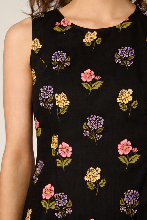 Meika 90s Flower Mini Dress