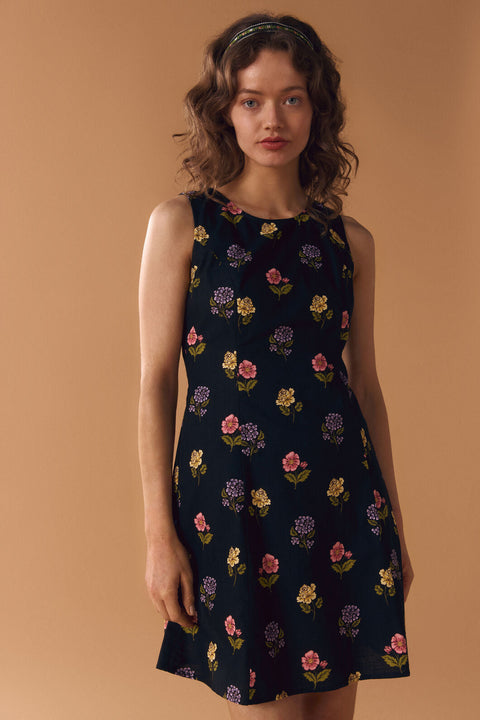 Meika 90s Flower Mini Dress