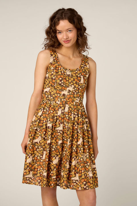 Dogs & Flowers Sun Dress
