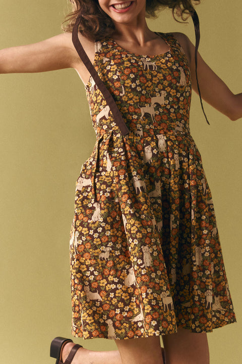 Dogs & Flowers Sun Dress