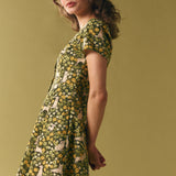 Dogs & Flowers Mini Dress