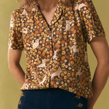 Dogs & Flowers Spring Blouse