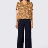 Dogs & Flowers Spring Blouse
