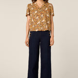 Dogs & Flowers Spring Blouse