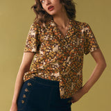 Dogs & Flowers Spring Blouse
