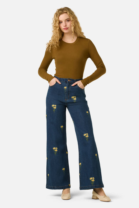 Goldie Embroidered Jean