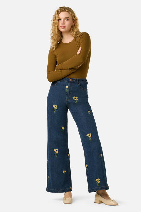 Goldie Embroidered Jean