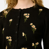 Daisy Embroidered Cardigan