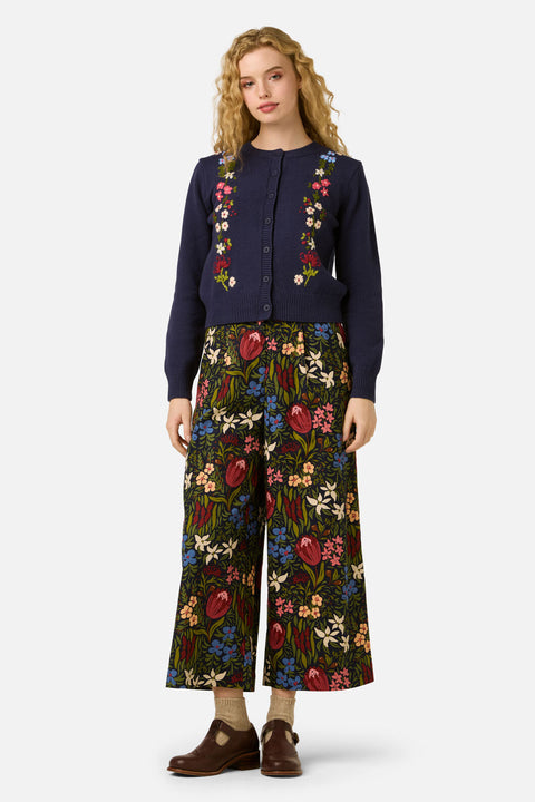 Native Flora Embroidered Cardigan