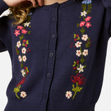 Native Flora Embroidered Cardigan