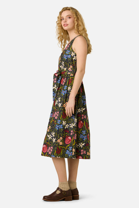 Mira Native Flora Midi Dress