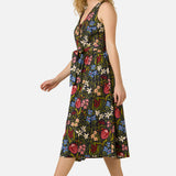 Mira Native Flora Midi Dress