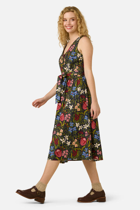 Mira Native Flora Midi Dress
