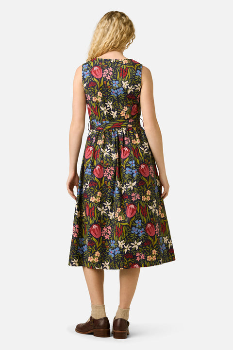 Mira Native Flora Midi Dress