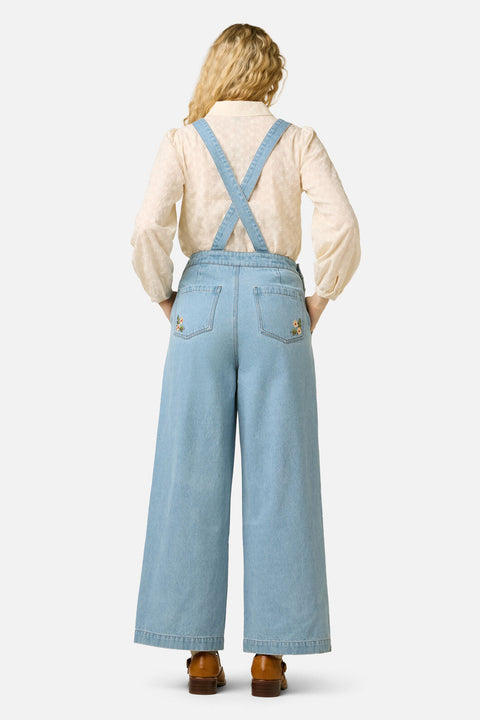 Native Flora Embroidered Overall