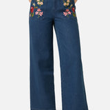 Native Flora Embroidered Jean