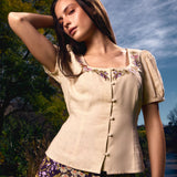 Addie Floral Embroidered Top