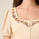 Addie Floral Embroidered Top