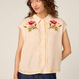 Waratah Embroidered Blouse