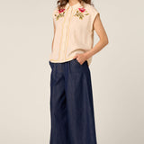 Waratah Embroidered Blouse