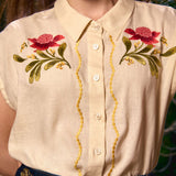 Waratah Embroidered Blouse