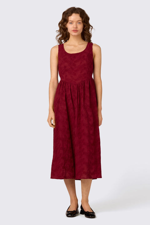 Bethany Broderie Midi Dress