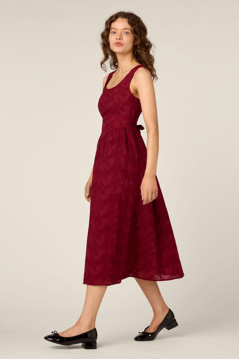 Bethany Broderie Midi Dress