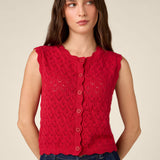 Thea Lacey Knit Vest