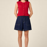 Thea Lacey Knit Vest