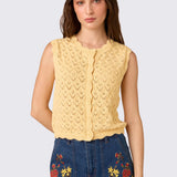 Thea Lacey Knit Vest