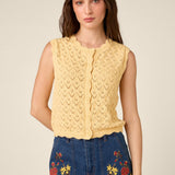 Thea Lacey Knit Vest