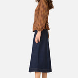Billie Check Peplum Top